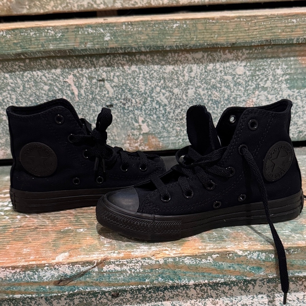 Converse All Black High-Top Sneakers